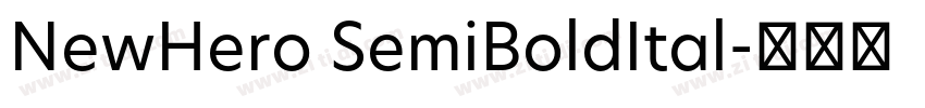 NewHero SemiBoldItal字体转换